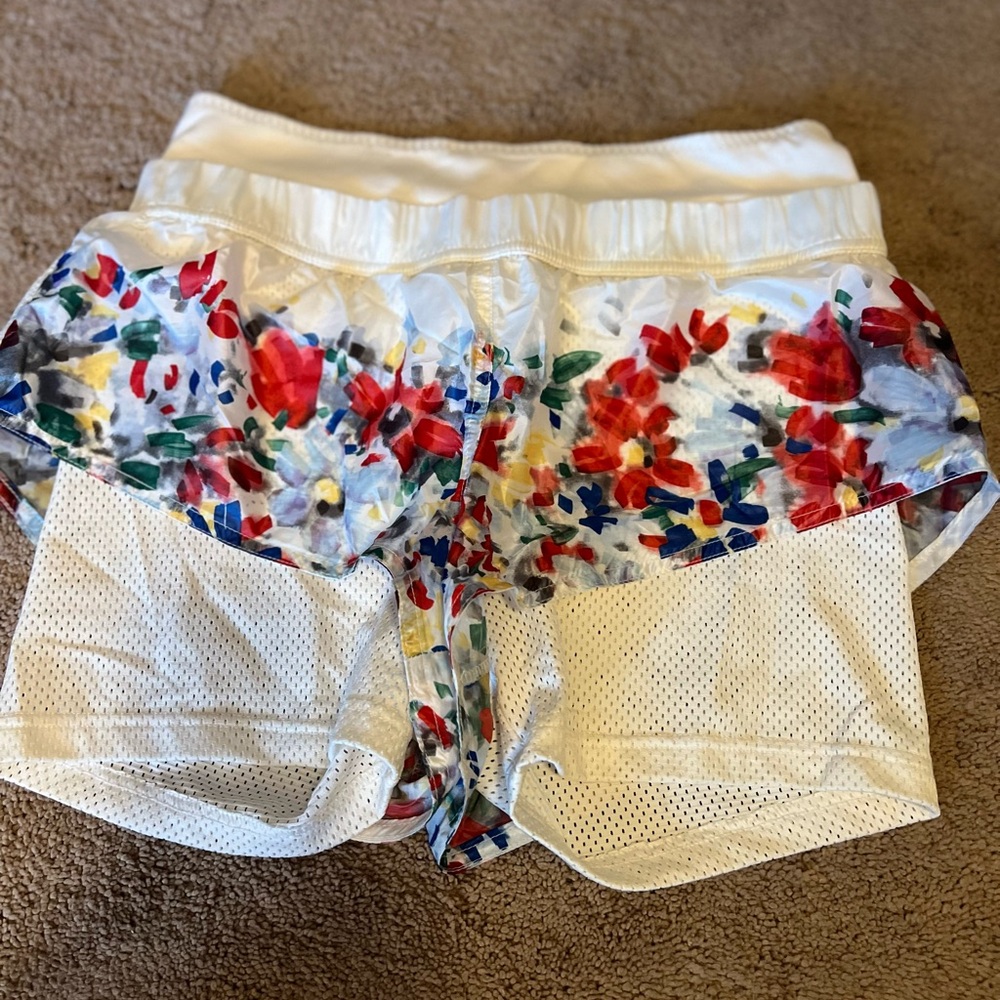 Stella McCartney/Adidas. Size 36/small. Shorts with mesh liners.